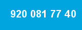 920 081 77 40 920 081 77 40